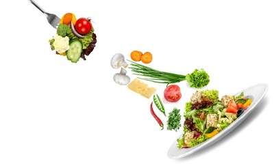 Salad, greek, background.