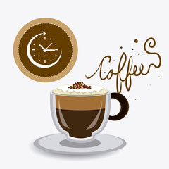 Coffee time design.