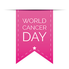 World Cancer Day ribbon