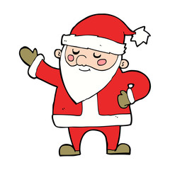 cartoon santa claus