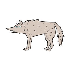 cartoon wolf
