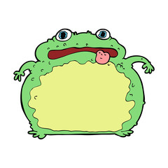 cartoon funny frog