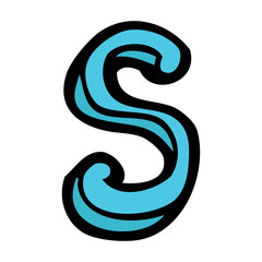 cartoon letter S