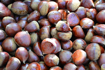Roasted chestnuts.