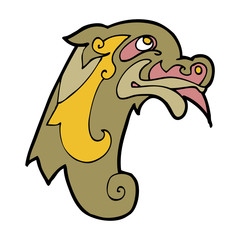 cartoon medieval carving