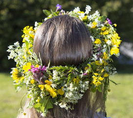 Swedish Midsummer Headgear Traditional