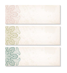 Vector set of decorative banners