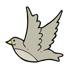 cartoon flying bird
