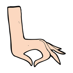 cartoon hand symbol