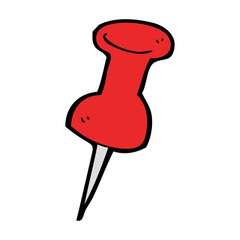 cartoon drawing pin