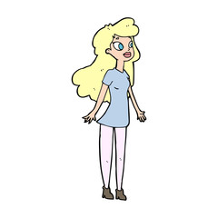 cartoon pretty girl