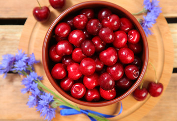 bouquet and cherry