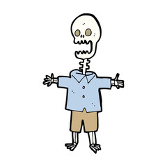 cartoon skeleton