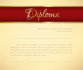 Vector diploma background