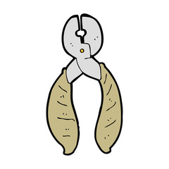 cartoon strong pliers