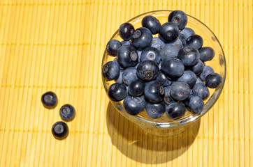 Fresh summertime blueberries