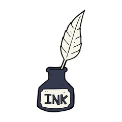 cartoon ink bottle