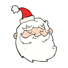 cartoon santa claus face