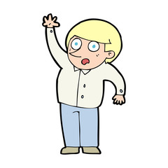 cartoon man asking question