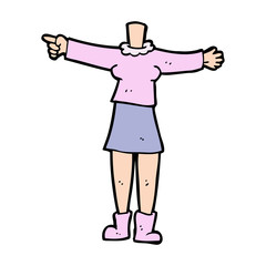 cartoon female body (add photos or mix and match cartoons)
