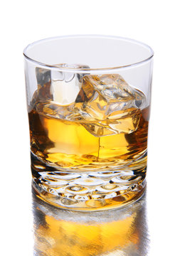 Whiskey Glass with Reflection