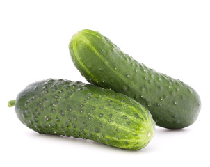 Cucumber vegetable  isolated on white background cutout