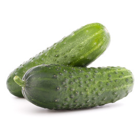 Cucumber vegetable  isolated on white background cutout