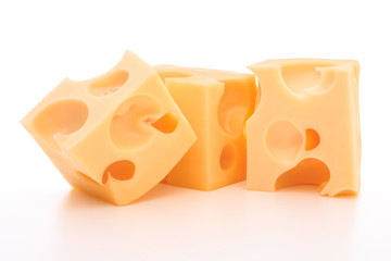 cheese isolated on white background cutout
