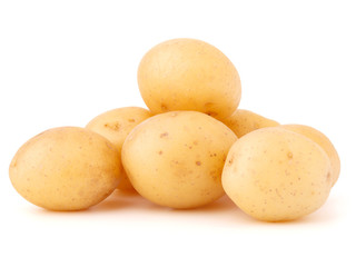 new potato tuber isolated on white background cutout