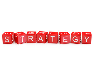 Strategy - Alphabet blocks isolated