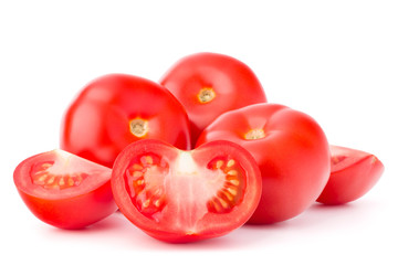 Tomato vegetable isolated on white background cutout