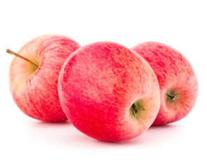 Red apple isolated on white background cutout
