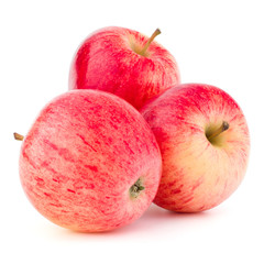 Red apple isolated on white background cutout