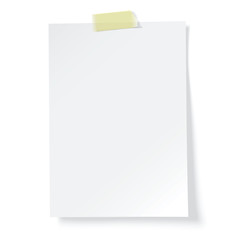 white paper reminder - obrazy, fototapety, plakaty