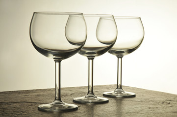 Three Wine Glasses