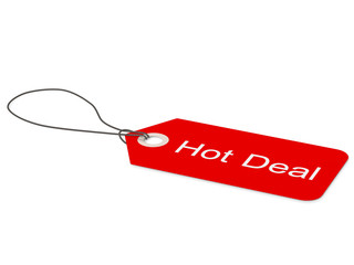 Obraz na płótnie Canvas Hot Deal Price Tag