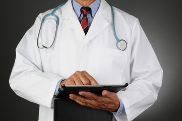 Doctor With Tablet Computer