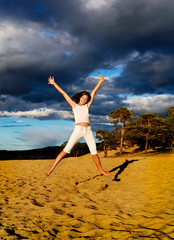 Obraz premium Happiness in the storm