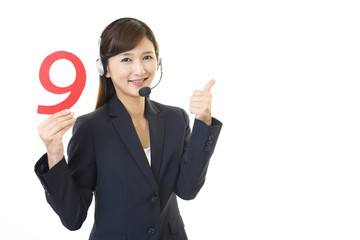 笑顔のオペレーター