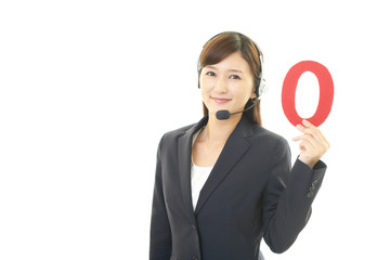 笑顔のオペレーター