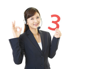 笑顔のオペレーター