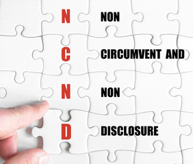 Last puzzle piece with Business Acronym NCND