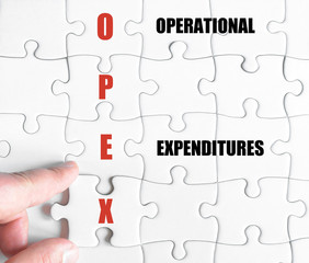 Last puzzle piece with Business Acronym OPEX