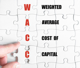 Last puzzle piece with Business Acronym WACC