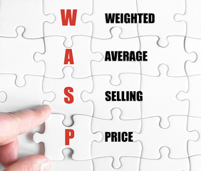Fototapeta premium Last puzzle piece with Business Acronym WACC