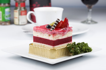 Strawberry Mousse Cake