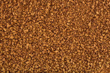 Instant coffee granules, close up shot, for background. A food background theme.