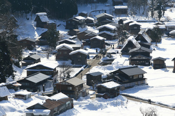 Viewpoint at Gassho-zukuri Village, Shirakawago, Japan