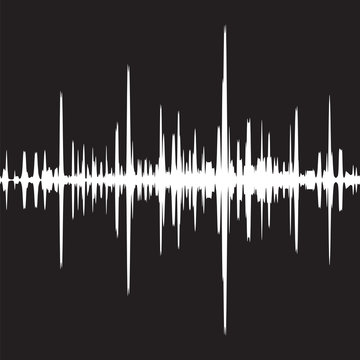 Vector sound waves background
