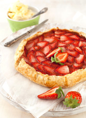 Homemade Strawberry Galette